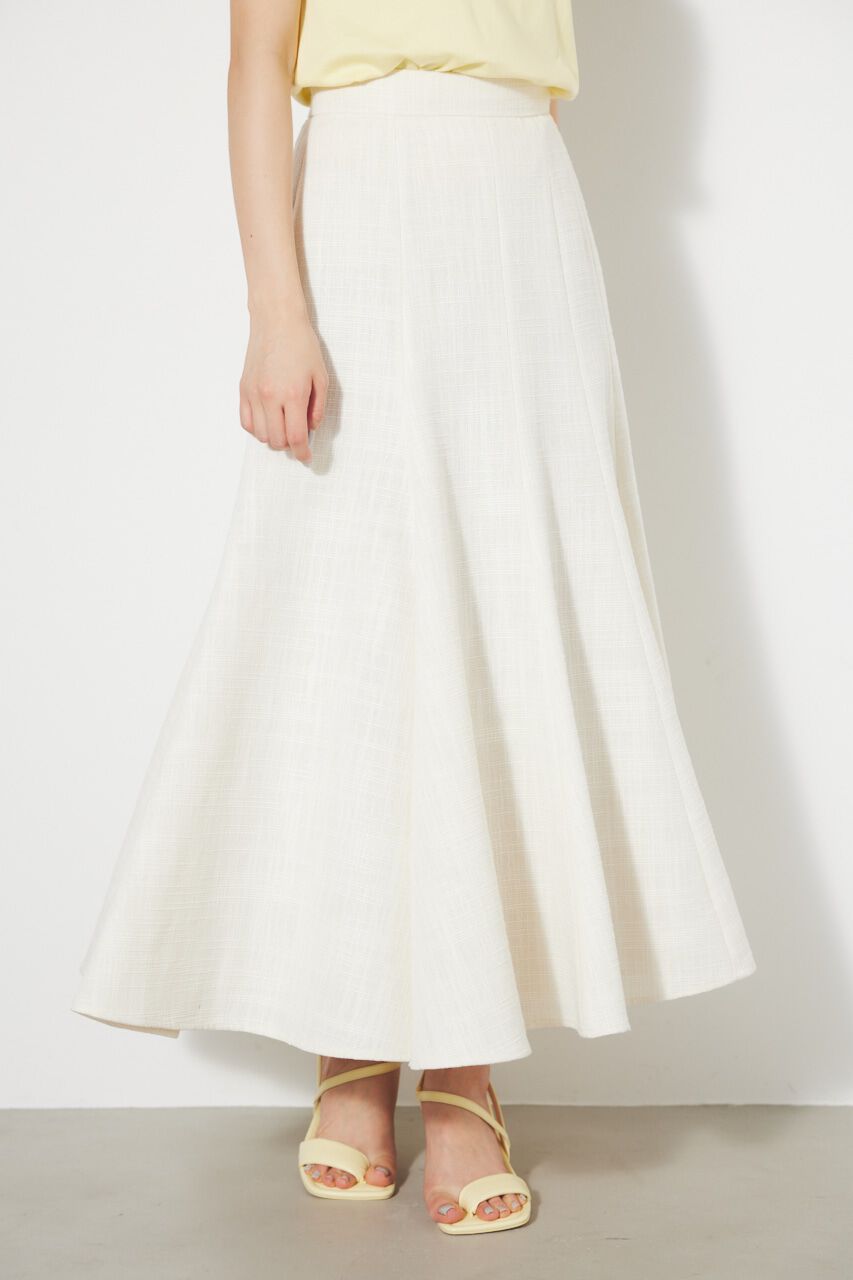 rienda「アシンメトリーパネルツイードJ/WフレアSK」|スカート|
