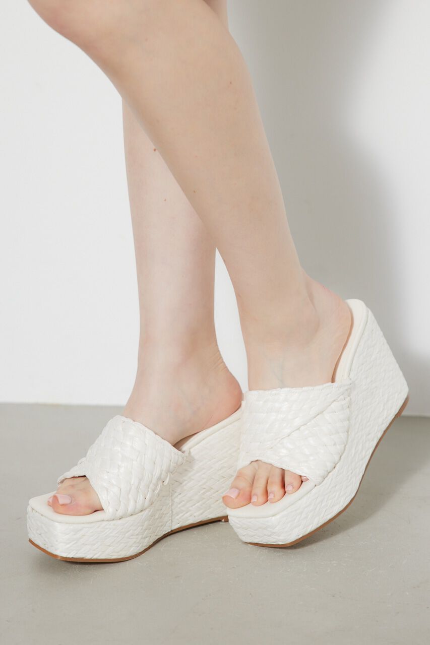 rienda「ボリュームスクエアサンダル」|サンダル|