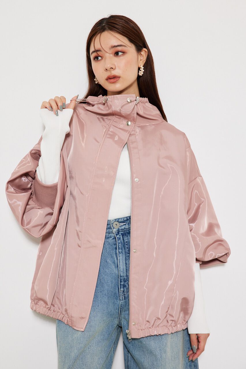 rienda「ドローストリングNCオーバーBZ」|ブルゾン・スタジャン|PNK