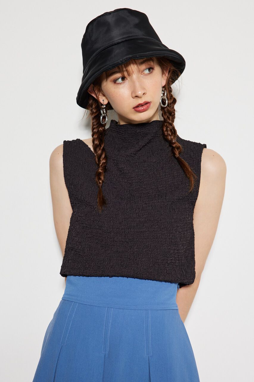 rienda「ショルダースリットバンピーTOP」|タンクトップ|