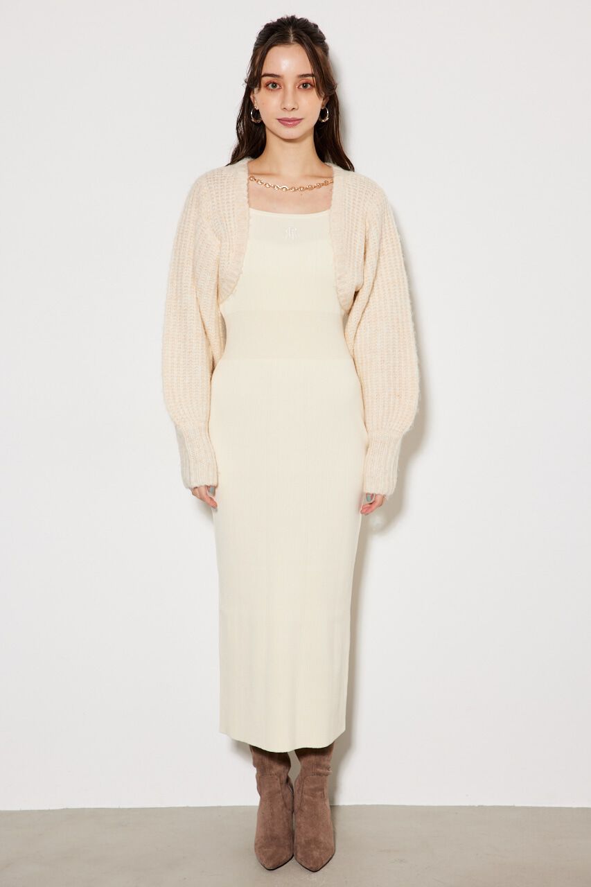 rienda「2WAY RRボレロタイトKnit OP」|ワンピース|