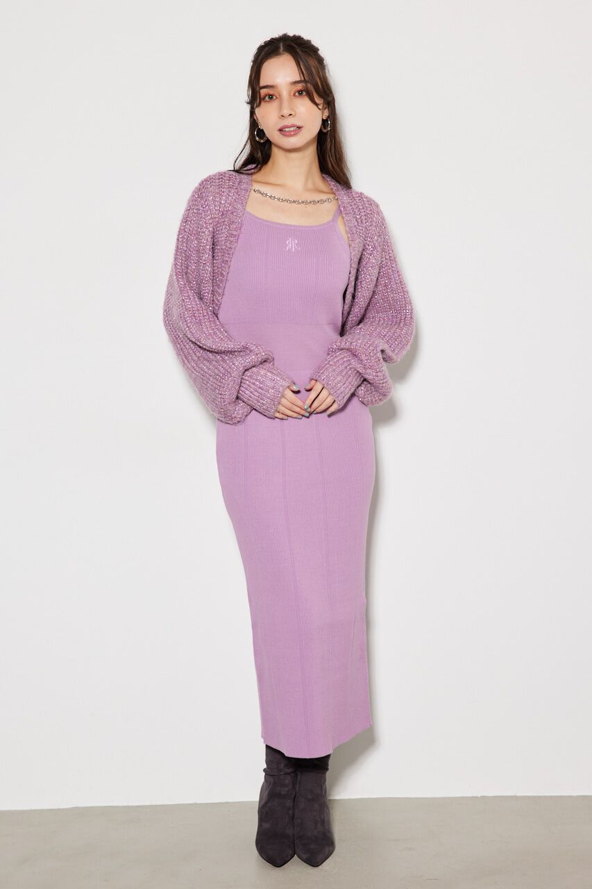 rienda「2WAY RRボレロタイトKnit OP」|ワンピース|