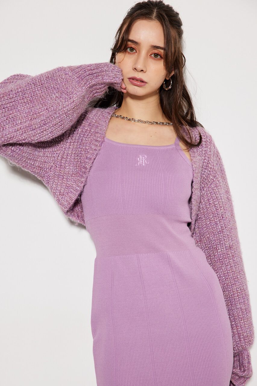 rienda「2WAY RRボレロタイトKnit OP」|ワンピース|