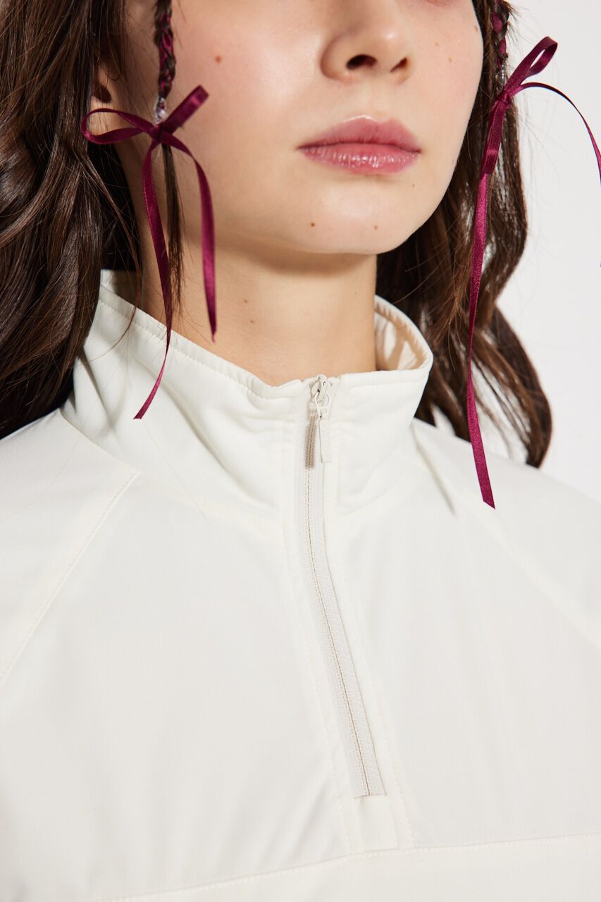 rienda「ハーフジップライトブルゾン」|ブルゾン・スタジャン|