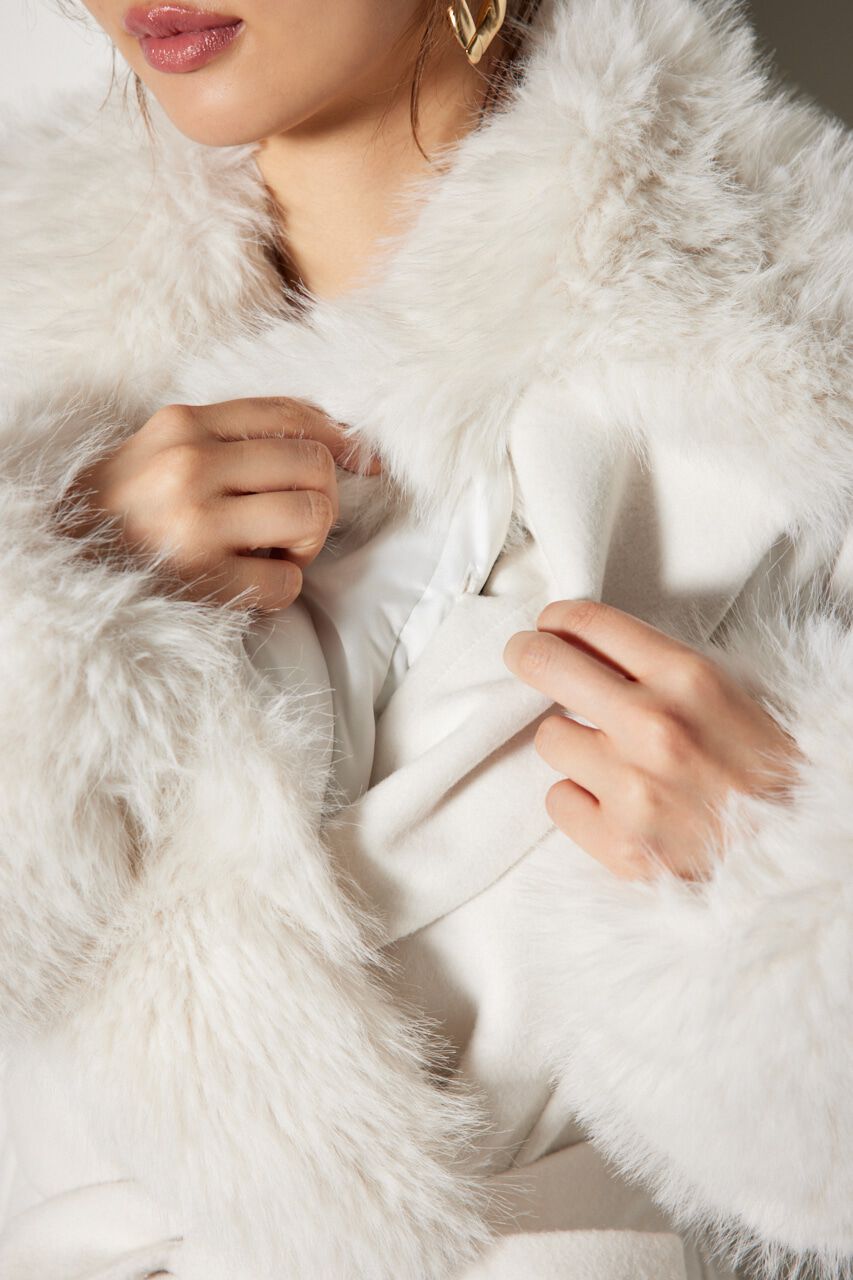 rienda「ウールMIXクラッシィドレスコート」|その他|