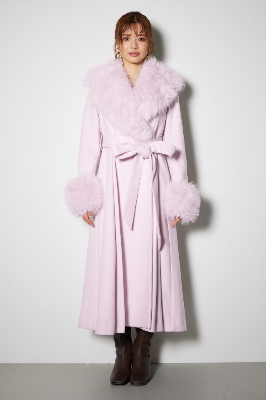 rienda「ウールMIXクラッシィドレスコート」|その他|