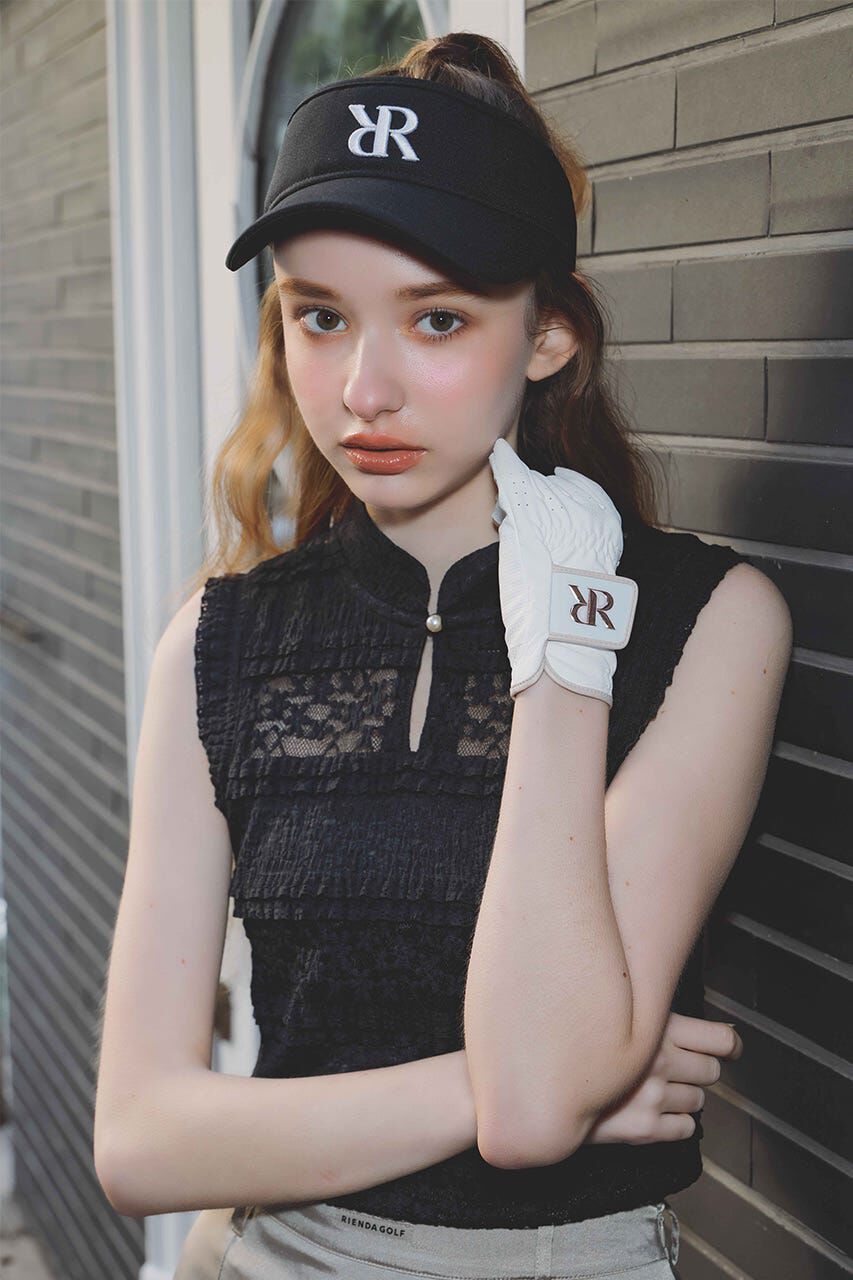 rienda「カットレーストップス」|Tシャツ・カットソー|BLK