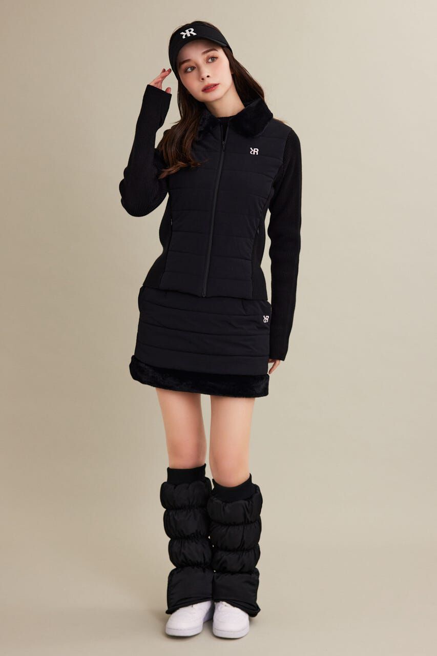 rienda「Fファーキルティングタイトスカート」|スカート|