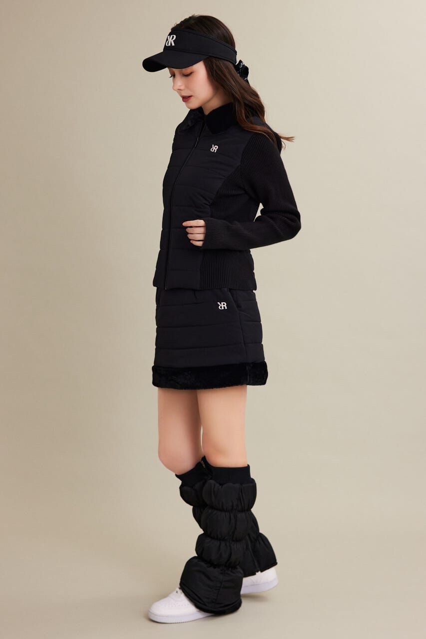 rienda「Fファーキルティングタイトスカート」|スカート|