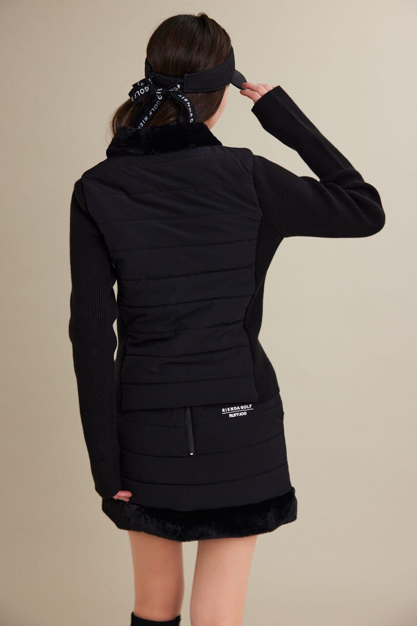 rienda「Fファーキルティングタイトスカート」|スカート|