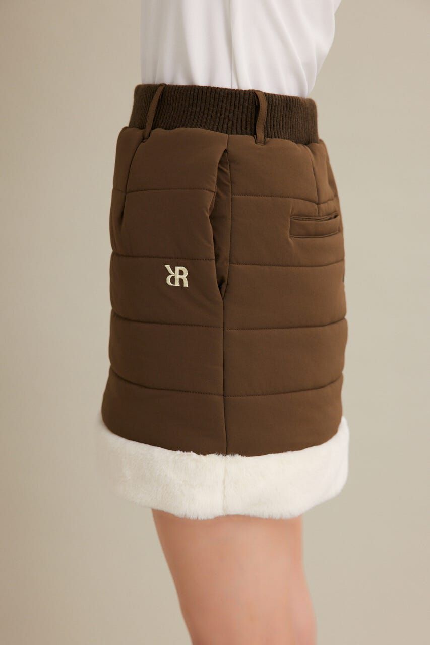 rienda「Fファーキルティングタイトスカート」|スカート|