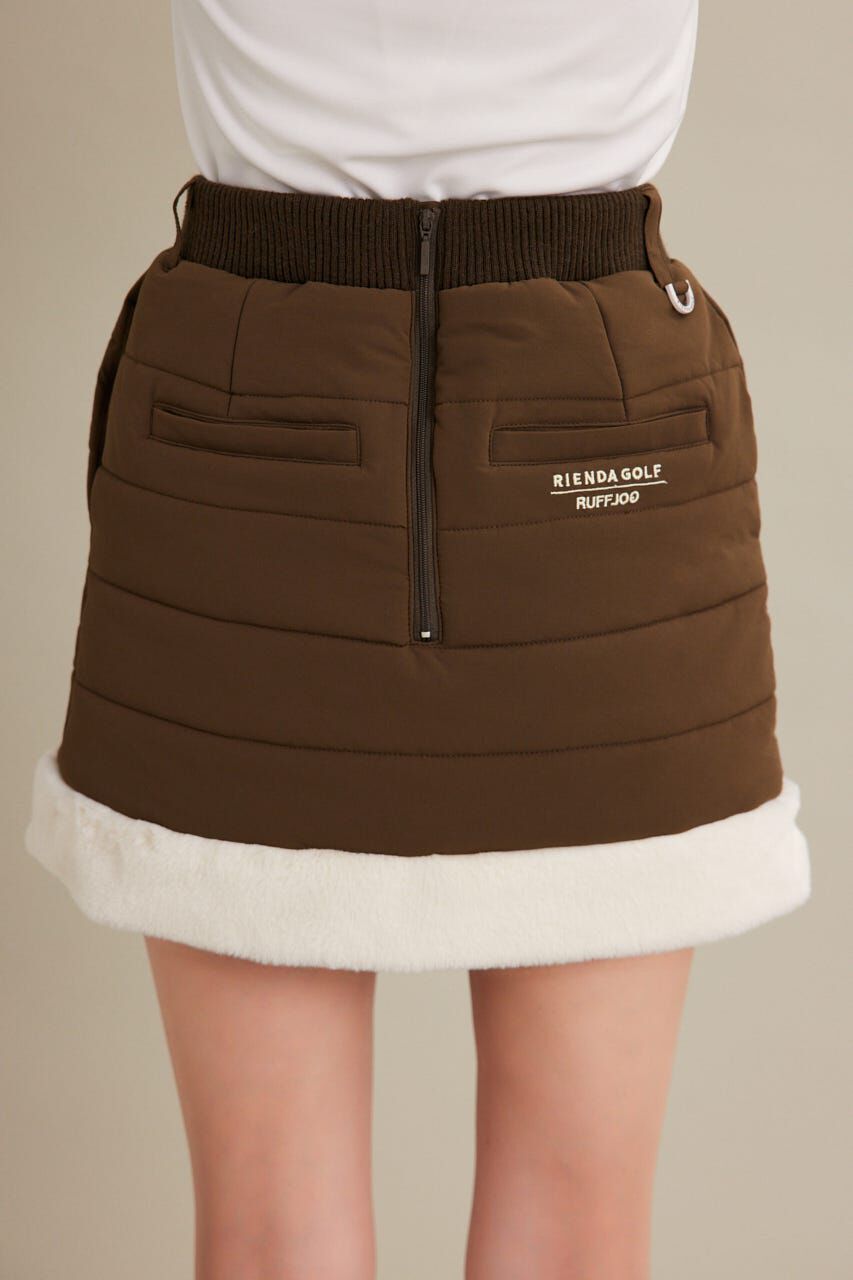 rienda「Fファーキルティングタイトスカート」|スカート|