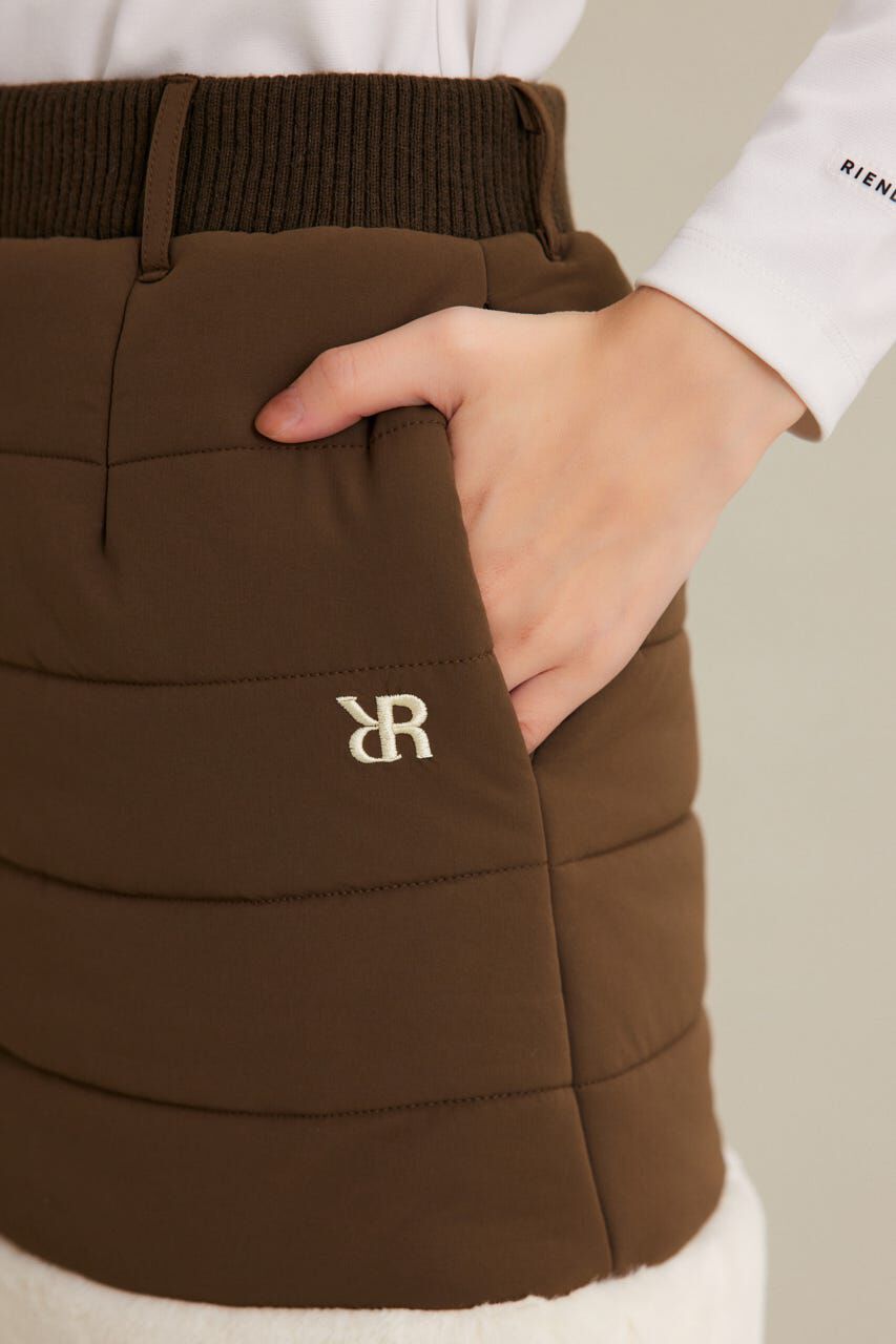 rienda「Fファーキルティングタイトスカート」|スカート|