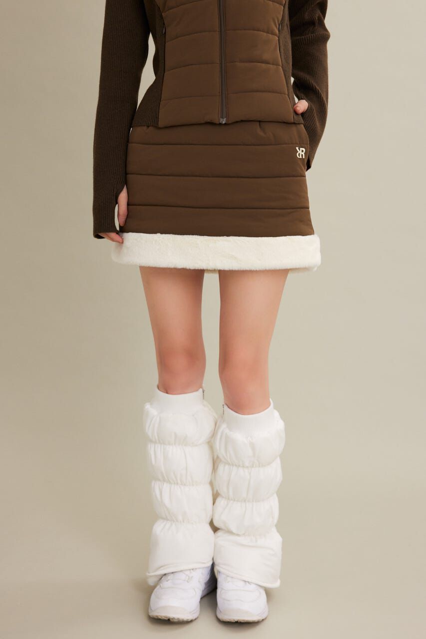 rienda「Fファーキルティングタイトスカート」|スカート|