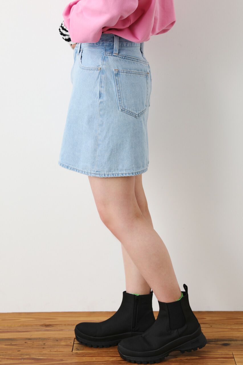 RODEO CROWNS「LOSE COLOR DENIM MINI SKIRT」|デニム|