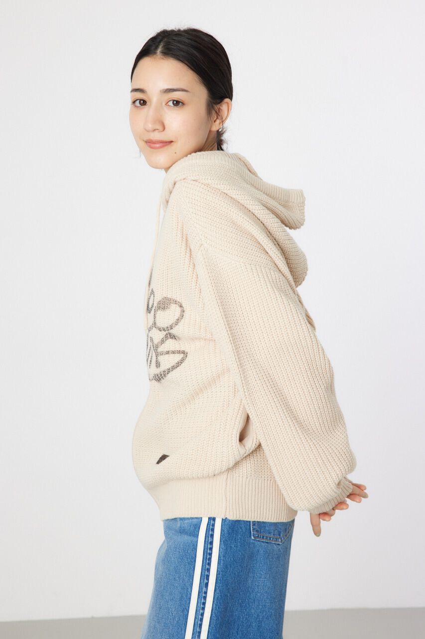 RODEO CROWNS「LOGO畦ニットジップフーディー」|パーカー|