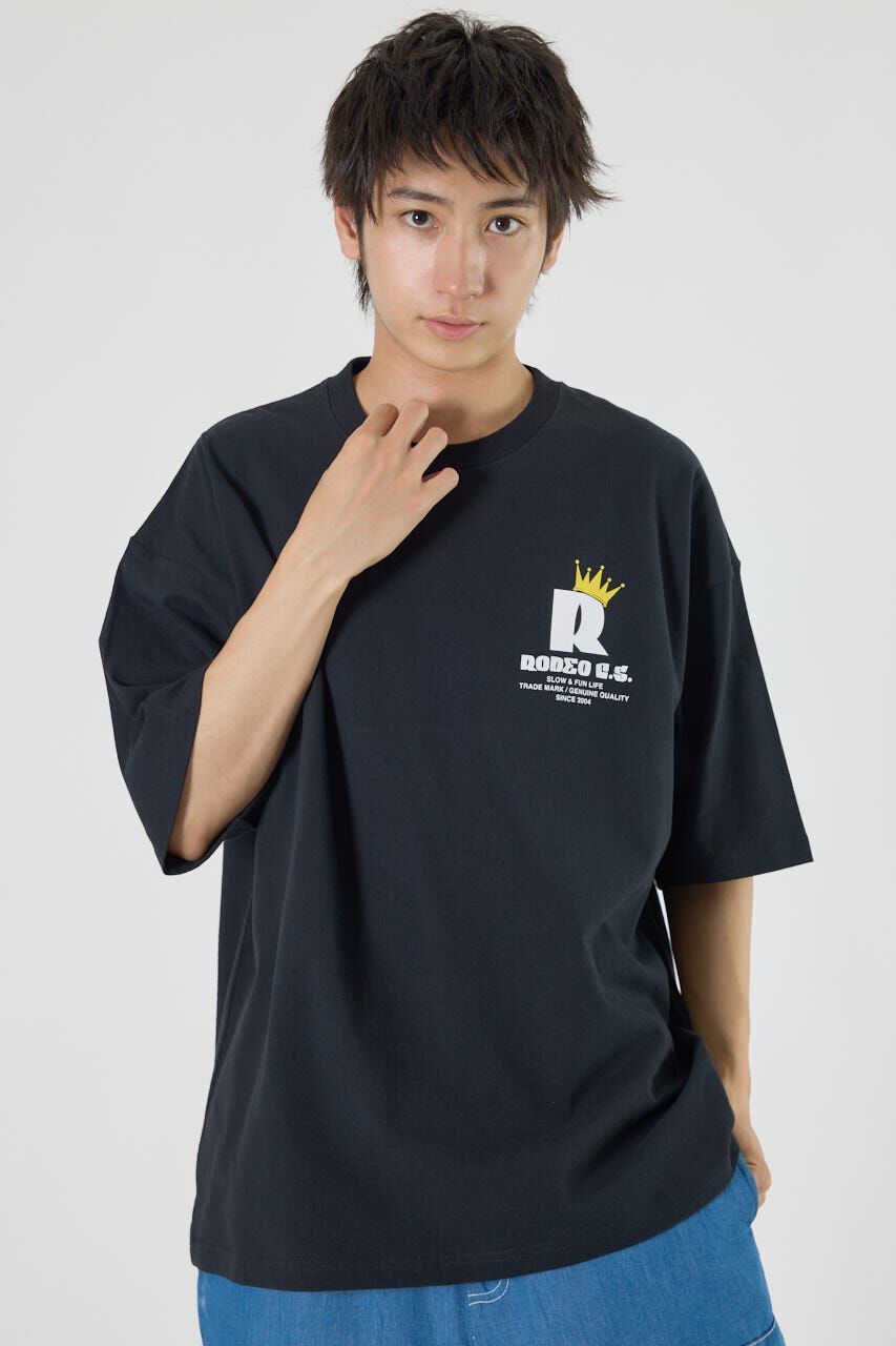 RODEO CROWNS「デニムクラウンTシャツ」|Tシャツ・カットソー|BLK