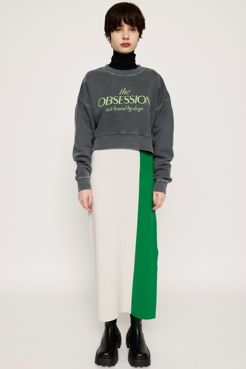 SLY「SIDE ZIP KNIT スカート」|スカート|M/GRN7