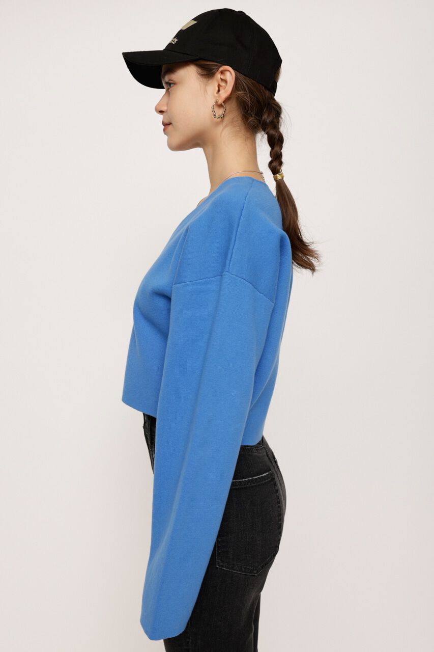 SLY「MILANO RIB CROP カーディガン」|カーディガン|