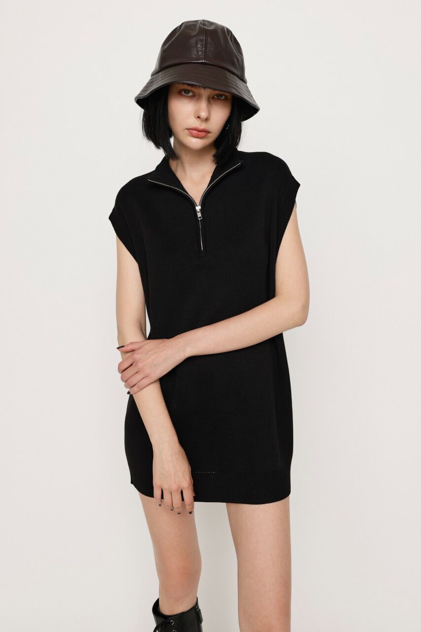 SLY「ZIP UP JACQUARD チュニック」|ニット・セーター|