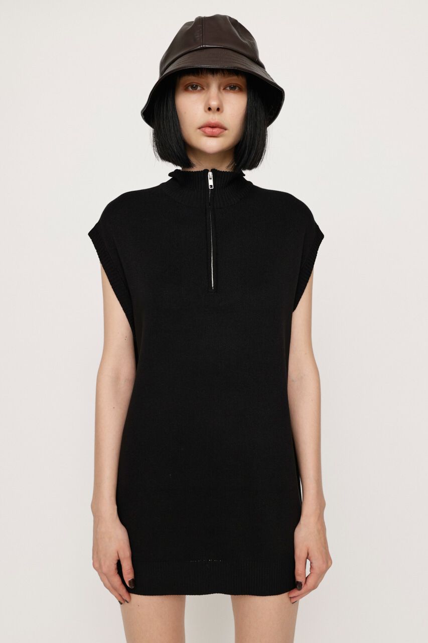 SLY「ZIP UP JACQUARD チュニック」|ニット・セーター|