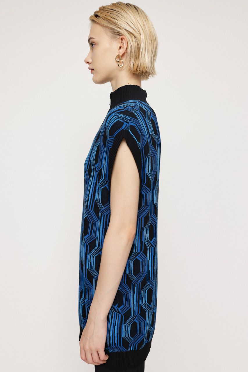 SLY「ZIP UP JACQUARD チュニック」|ニット・セーター|