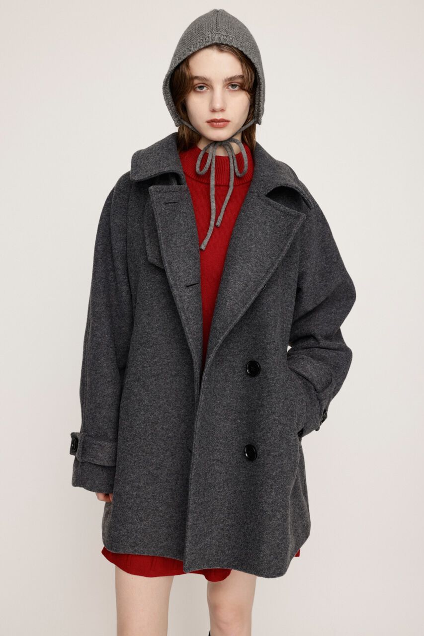 SLY「STAND NECK BELTED S／コート」|その他|T.GRY