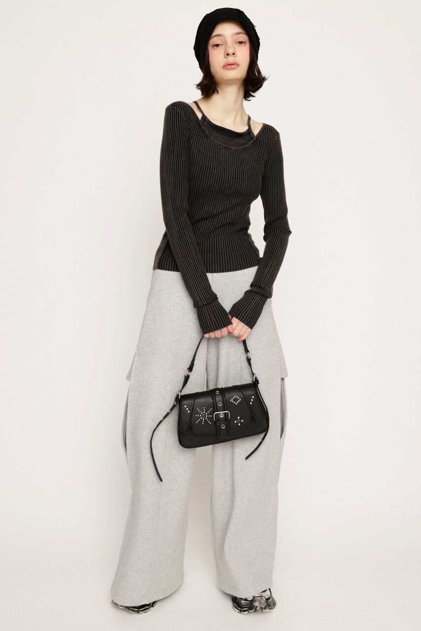 SLY「LAYER WASHED KNIT トップス」|ニット・セーター|