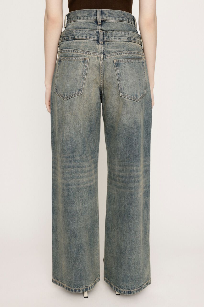 SLY「LAYERED STRAIGHT PT-C」|デニム|