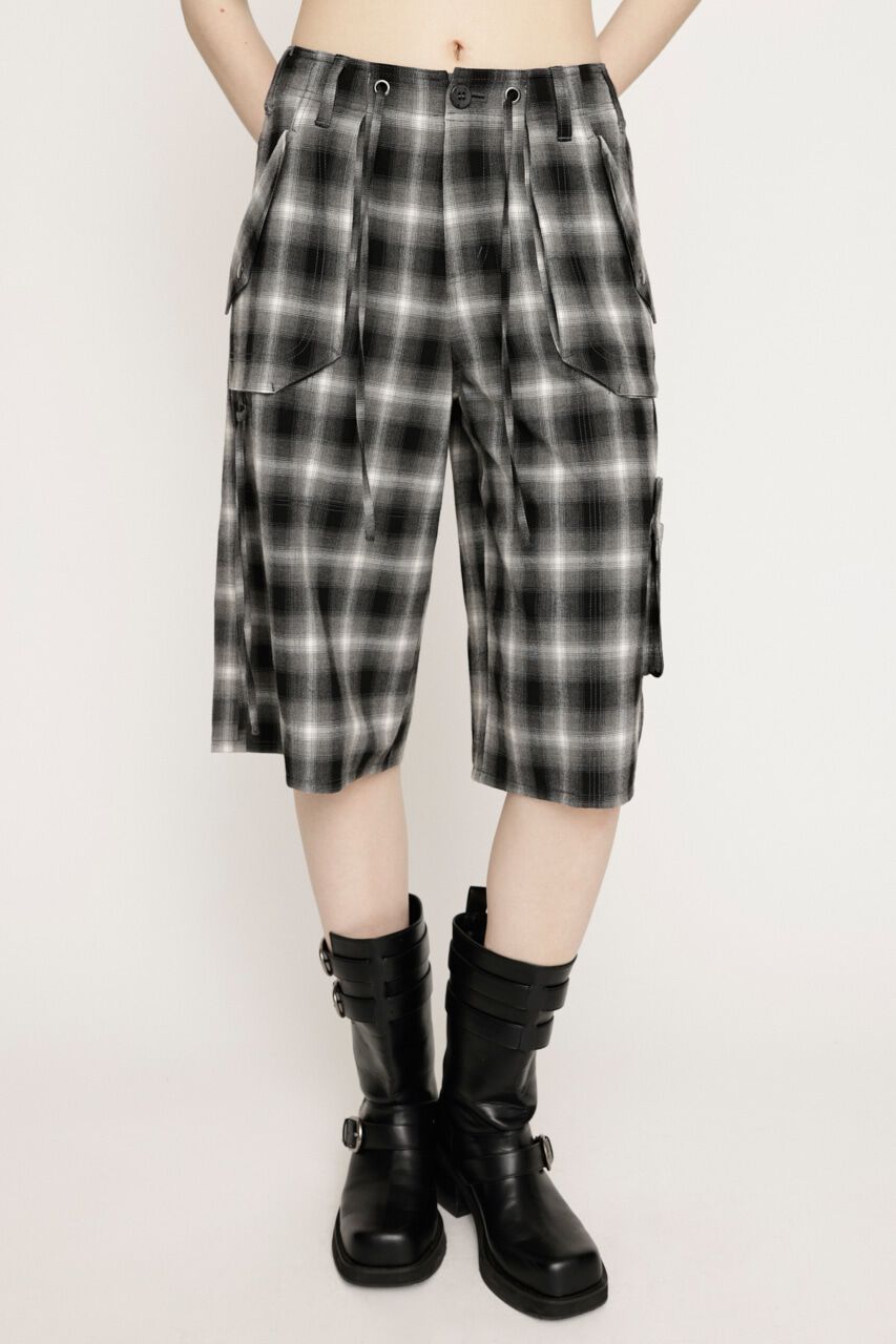 SLY「DAMAGE LACE CHECK MIDDLE パンツ」|その他|