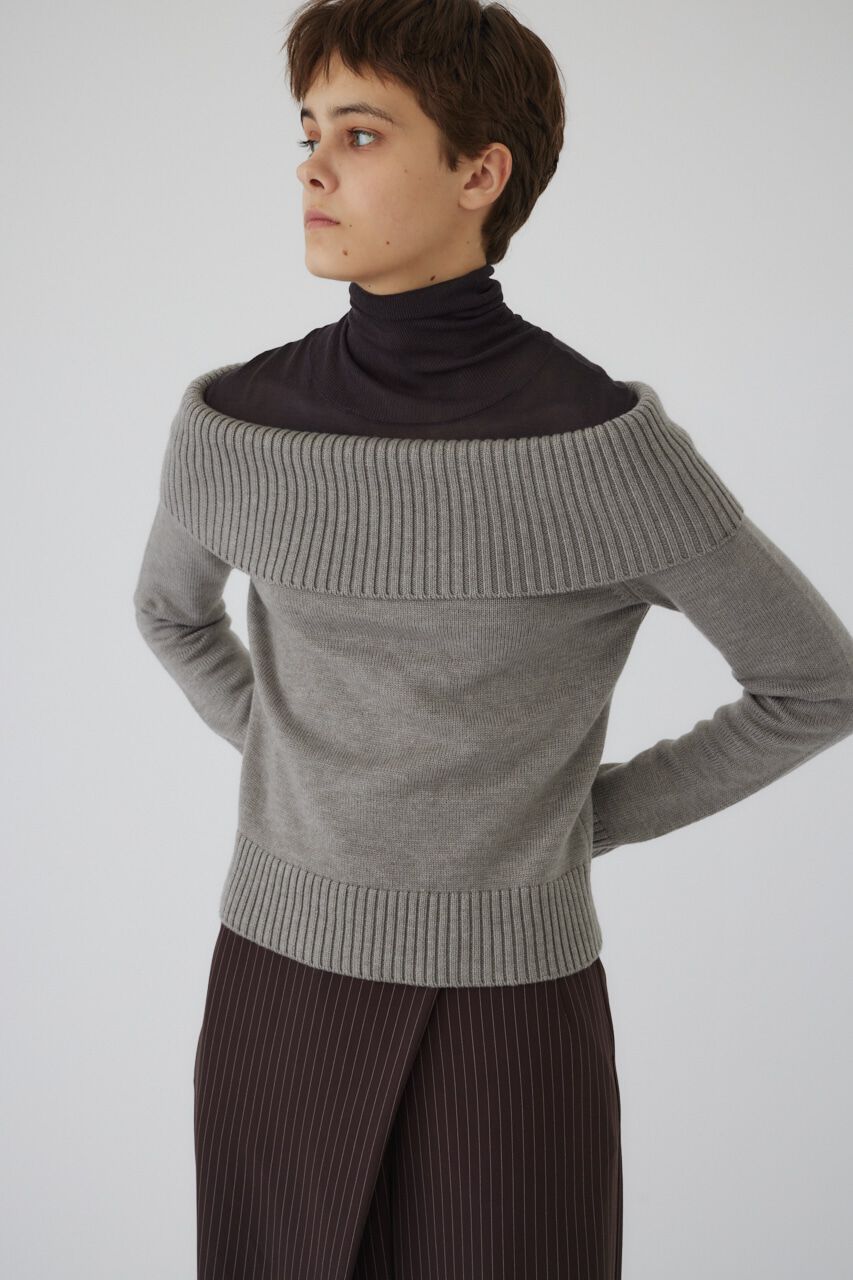 RIM.ARK 「Docking off shoulder tops」|ニット・セーター|
