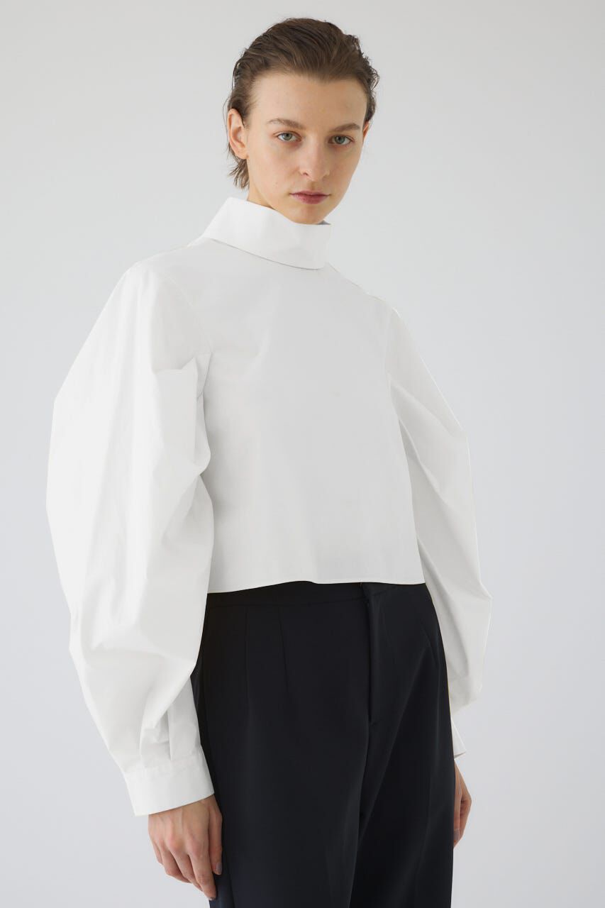 RIM.ARK 「Folded neck tuck blouse」|シャツ・ブラウス|