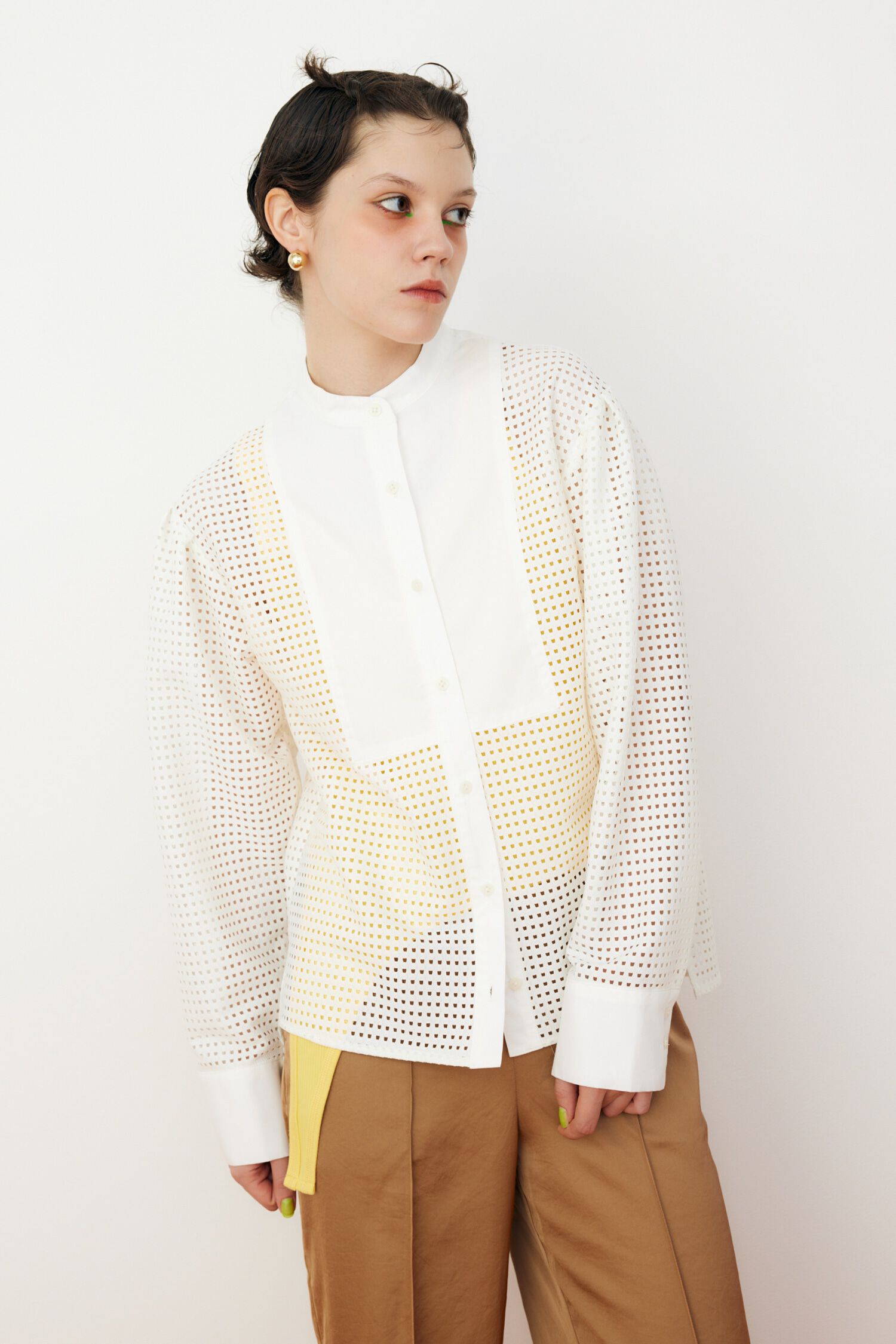 HeRIN.CYE「Mesh shirt」|シャツ・ブラウス|