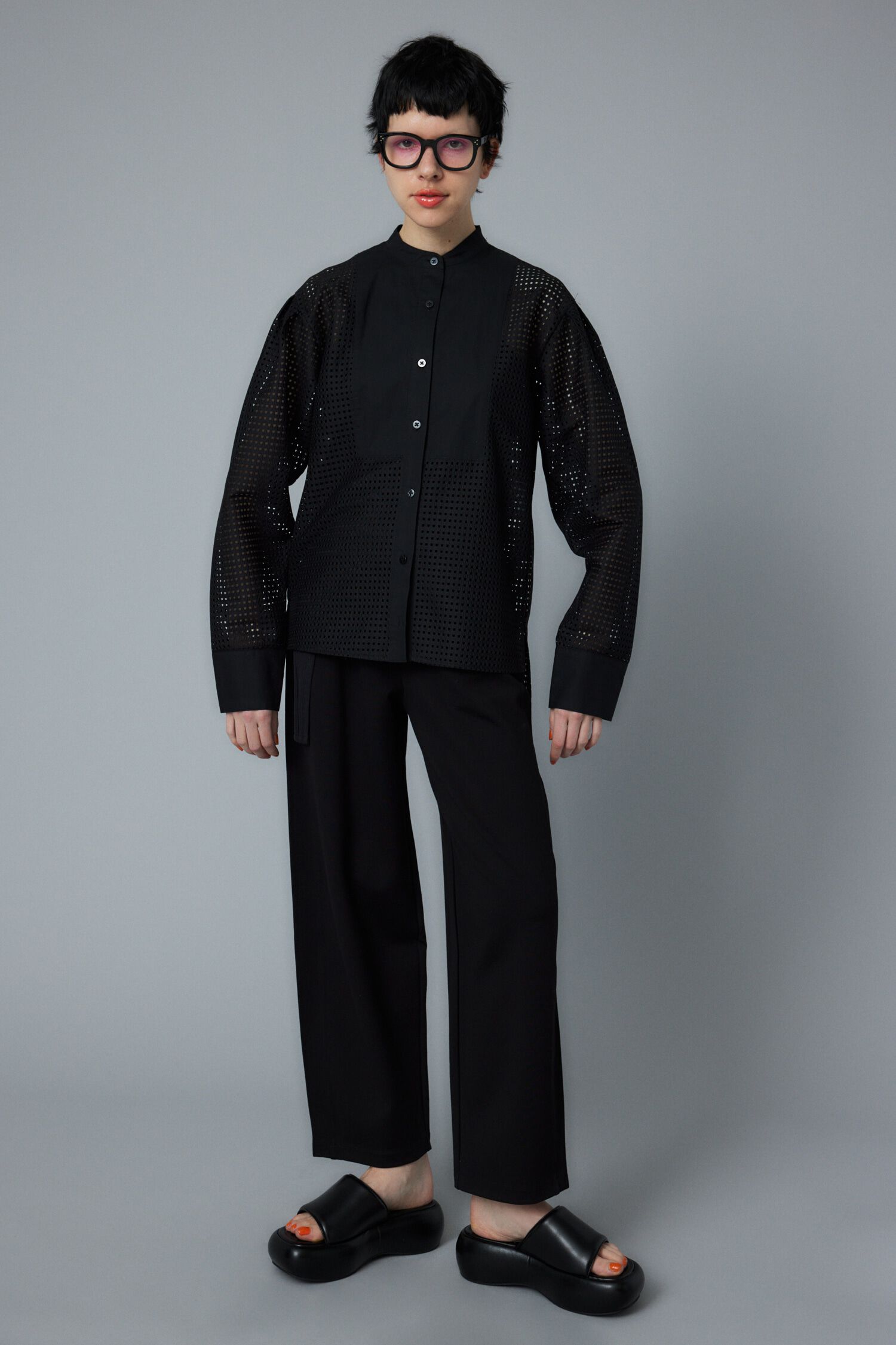 HeRIN.CYE「Mesh shirt」|シャツ・ブラウス|