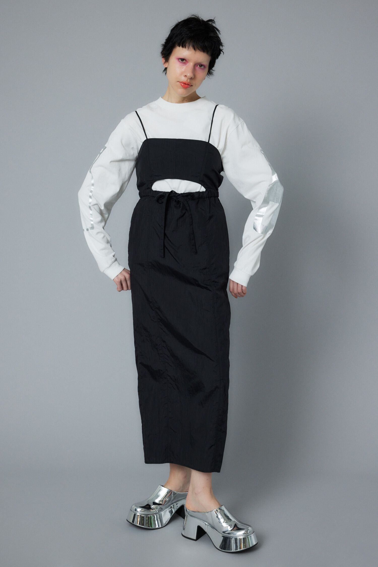 HeRIN.CYE「Jumper skirt」|ワンピース|BLK