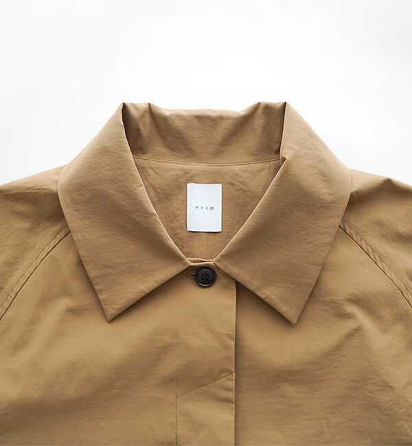 休日と詩「休日のドライブコート」|ステンカラーコート|
