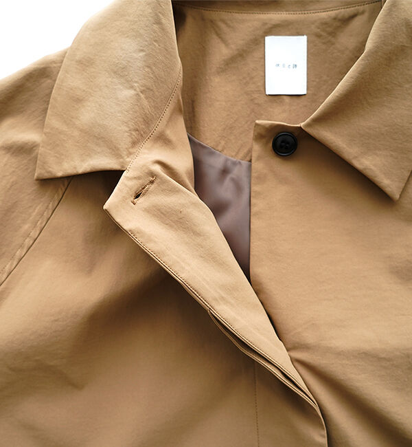 休日と詩「休日のドライブコート」|ステンカラーコート|