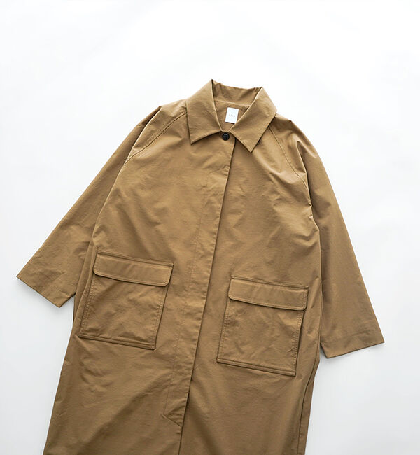 休日と詩「休日のドライブコート」|ステンカラーコート|