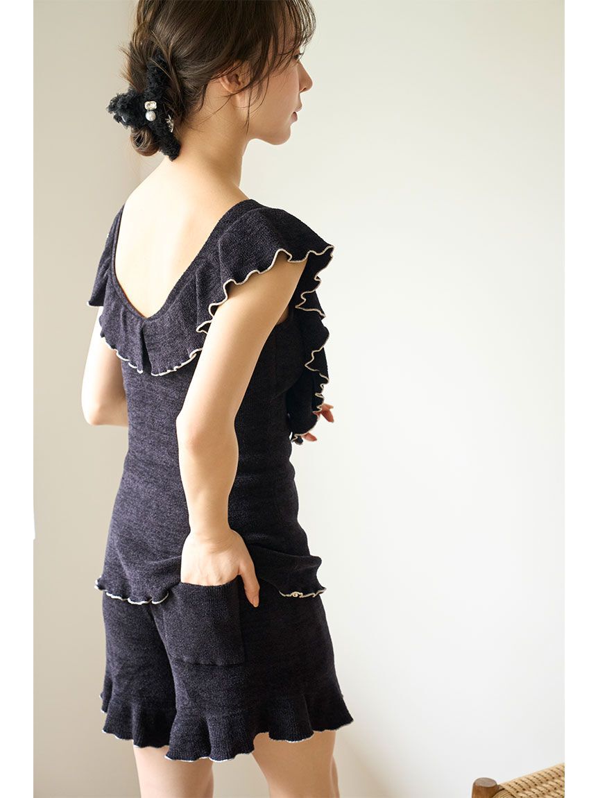 SNIDEL HOME「フリルニットセットアップ」|ルームウェア|