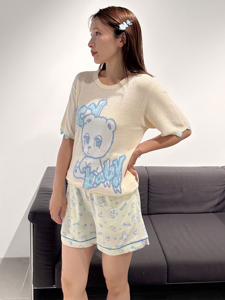 SNIDEL HOME「【icy baby】【接触冷感】総柄ショートパンツ」|ルームウェア|