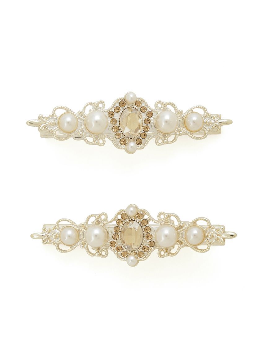 SNIDEL HOME「ビジューヘアピン」|その他|GLD