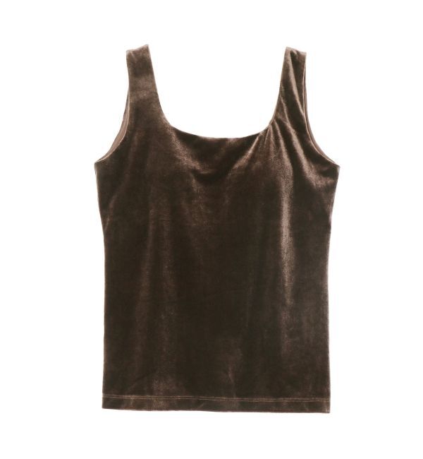 ELENDEEK「VELOUR PAD TANK」|タンクトップ|