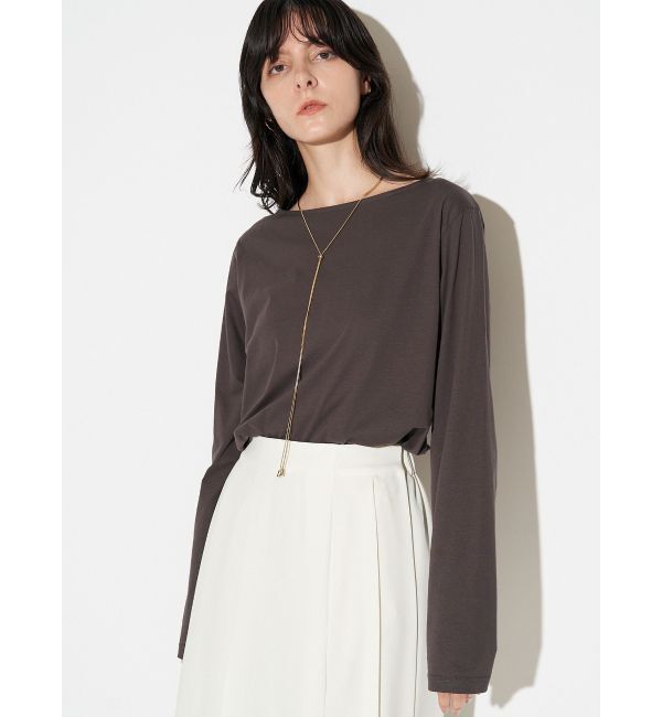 ELENDEEK「ROUND HEM CS」|Tシャツ・カットソー|チャコールグレー