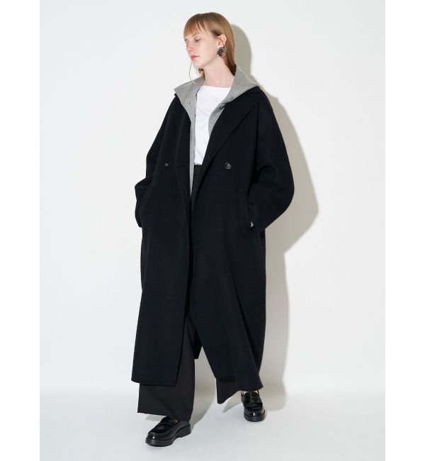 ELENDEEK「RIVER CHESTER LONG CT」|チェスターコート|ブラック