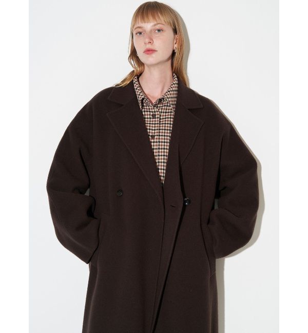 ELENDEEK「RIVER CHESTER LONG CT」|チェスターコート|ブラウン