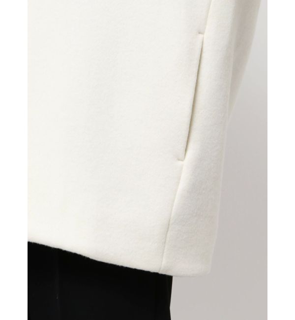 ELENDEEK「FORM SHORT WOOL CT」|ノーカラーコート|