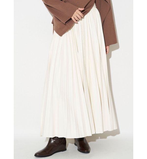 ELENDEEK「FAUX LEATHER PLEATS SK」|スカート|