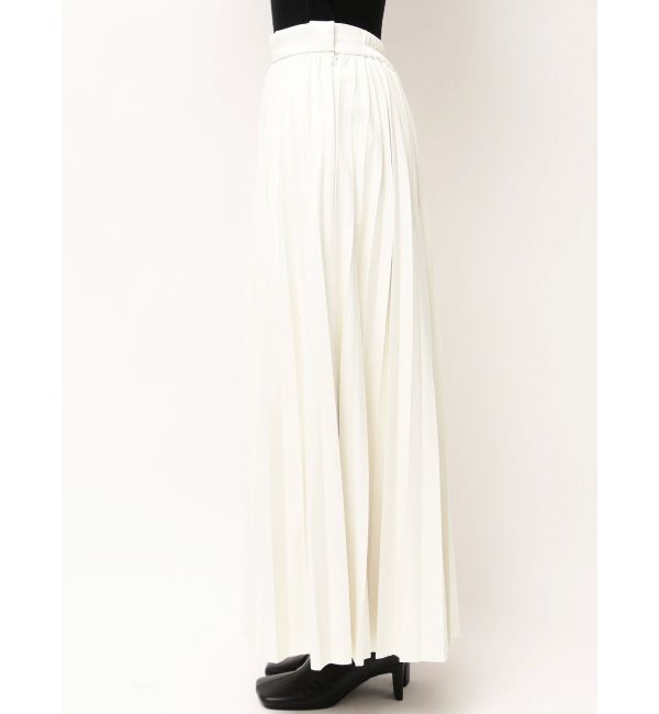 ELENDEEK「FAUX LEATHER PLEATS SK」|スカート|