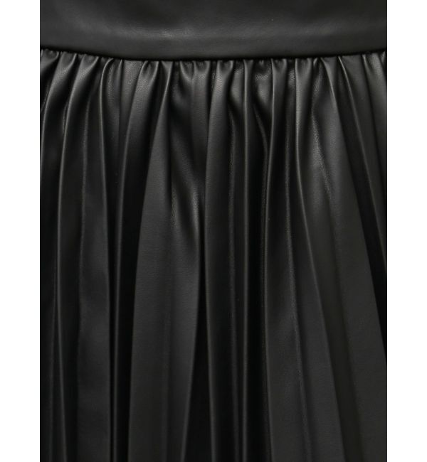 ELENDEEK「FAUX LEATHER PLEATS SK」|スカート|