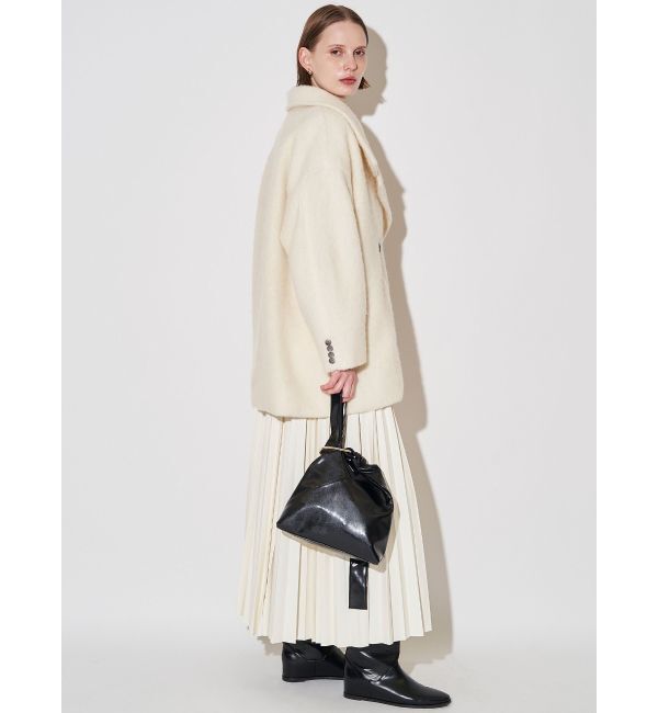 ELENDEEK「FAUX LEATHER PLEATS SK」|スカート|